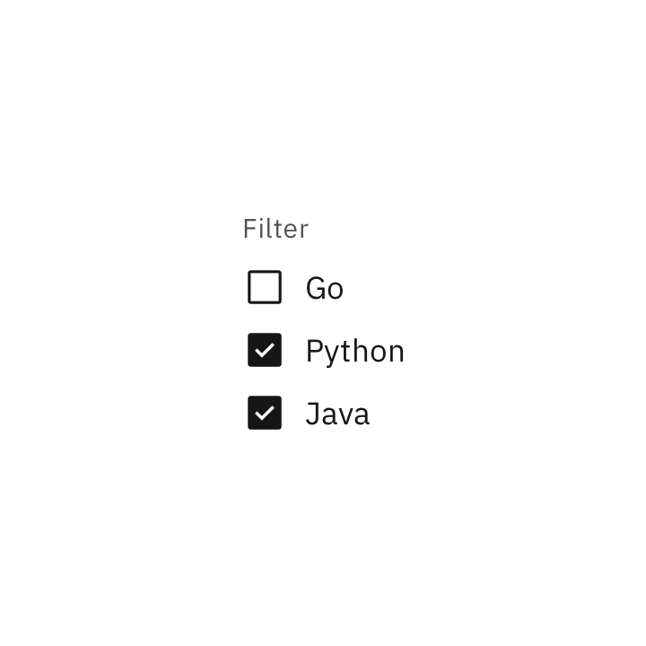 Do use checkboxes when multiple items can be selected. Do use checkboxes when multiple items can be selected.
